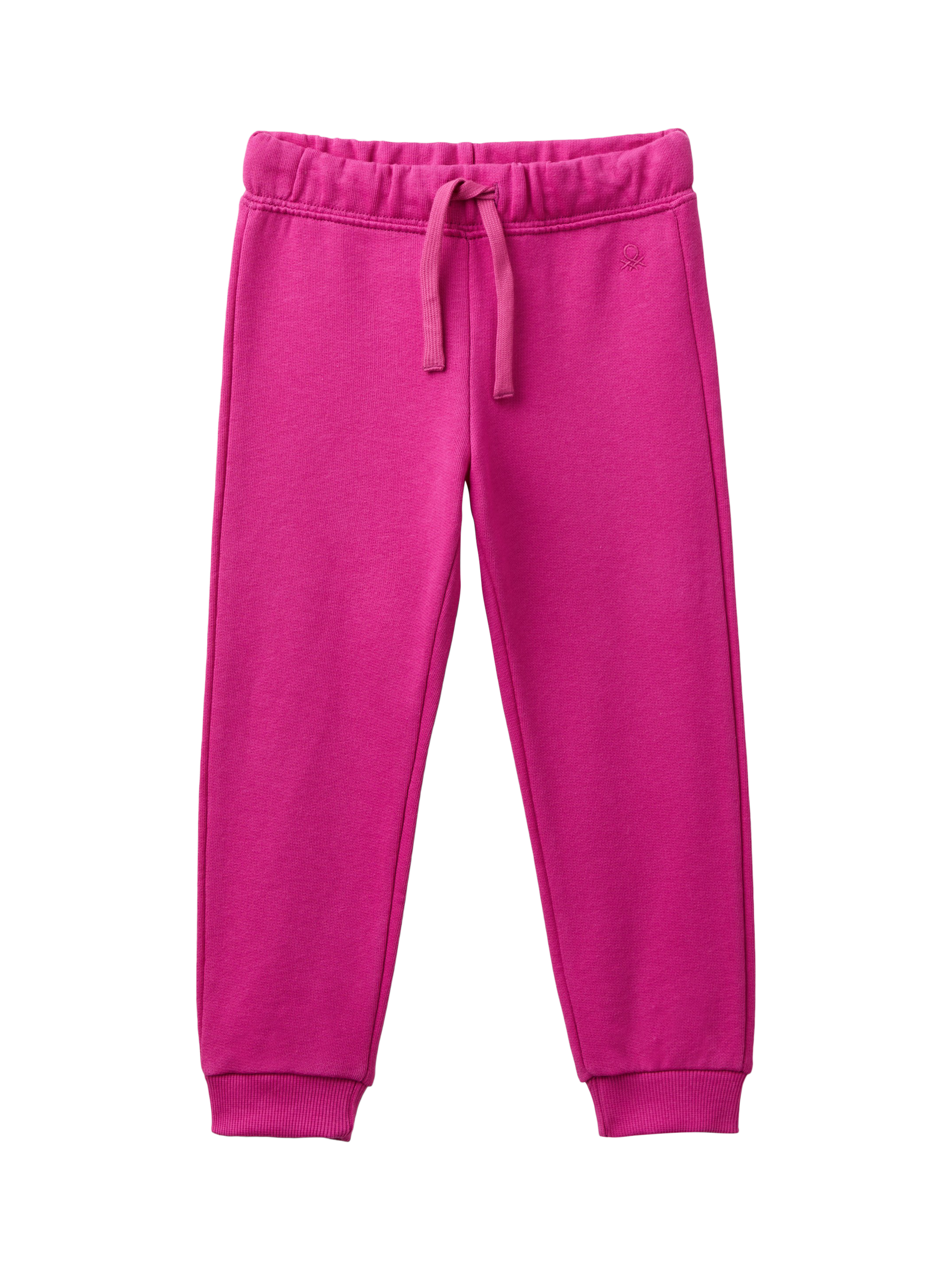 Benetton Kids' Comfort Cotton Joggers, Cyclamen