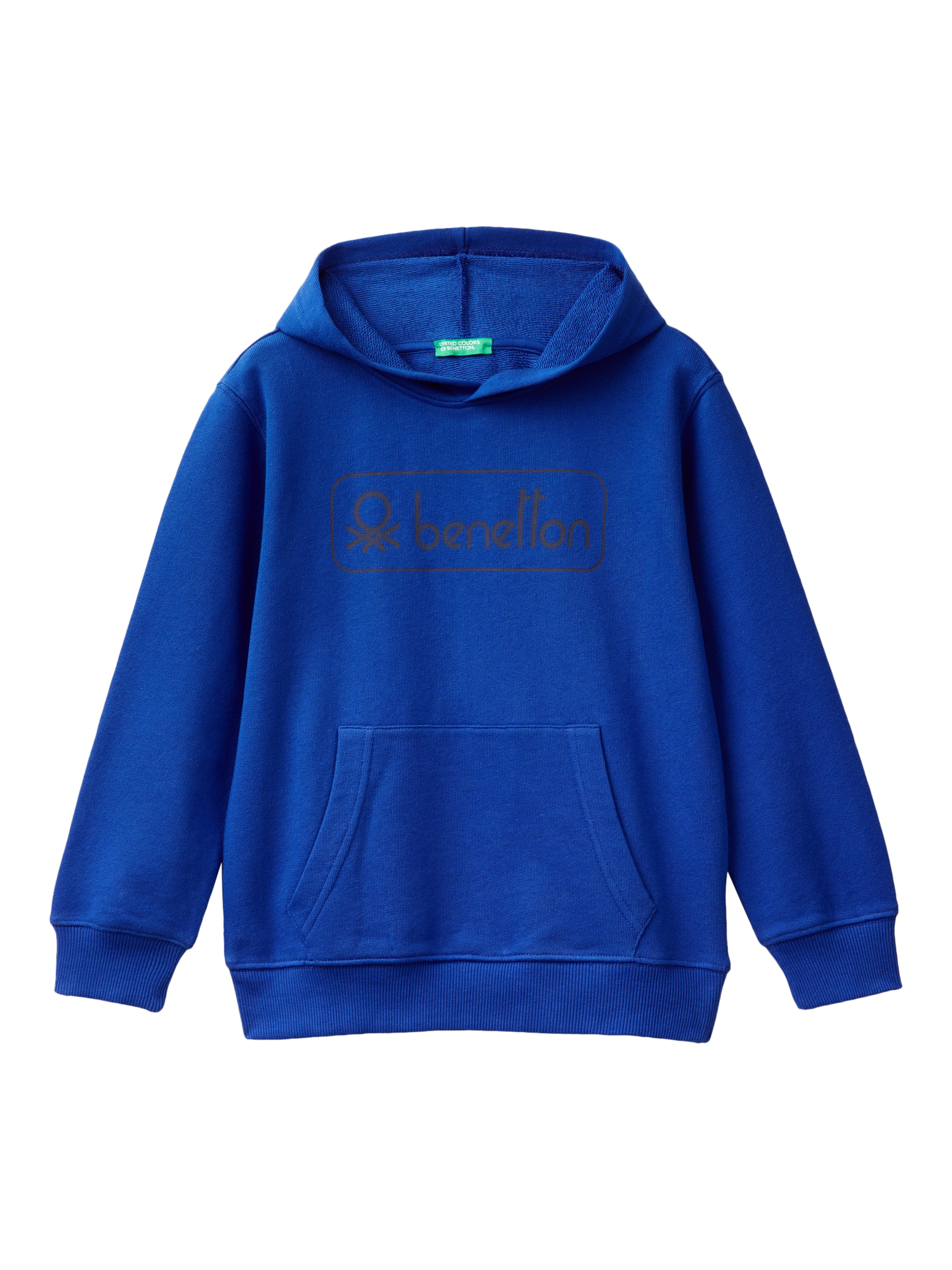 Benetton Kids' Cotton Hoodie, Bluette