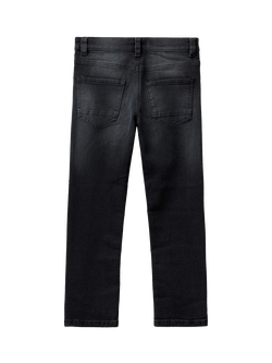 Benetton Kids' Junior Slim Fit Jeans, Black - view 2, Black