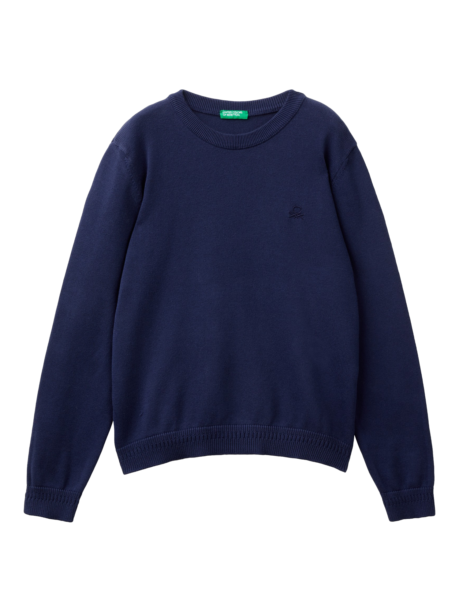 Benetton Kids' Cotton Jersey Jumper, Night Blue