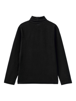 Benetton Kids' Turtle Neck Jumper - view 2, Black
