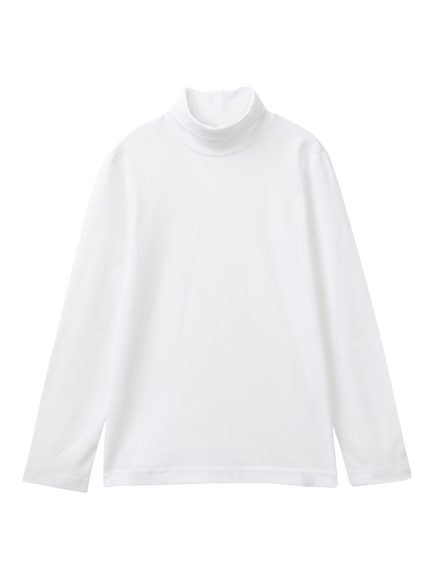 Benetton Kids' Turtle Neck Jumper, Optical White