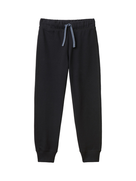 Benetton Kids' Fleece Joggers, Black, Black