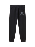 Benetton Kids' Fleece Joggers, Black
