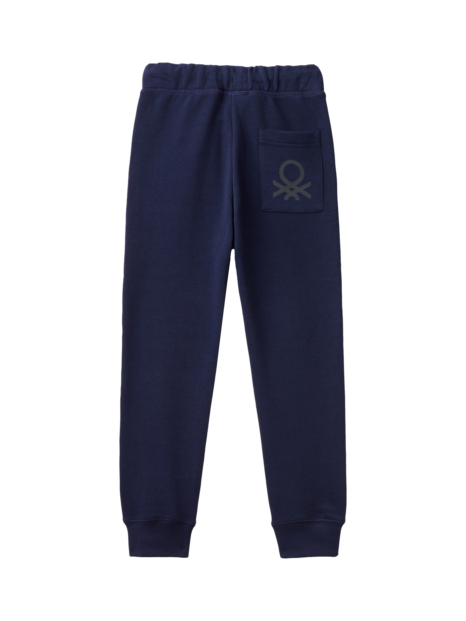 Product image 2 of 3, which shows Benetton Kids' Fleece Joggers, Night Blue, 6-7 years