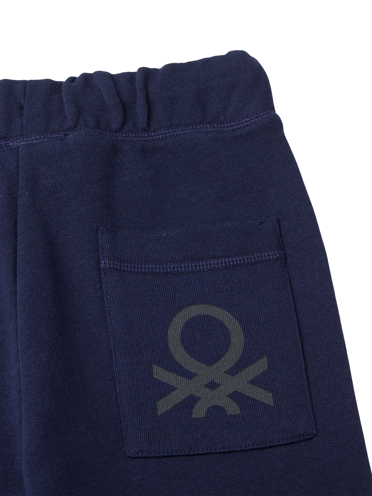 Product image 3 of 3, which shows Benetton Kids' Fleece Joggers, Night Blue, 6-7 years