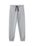 Benetton Kids' Fleece Joggers, Medium Melange Grey