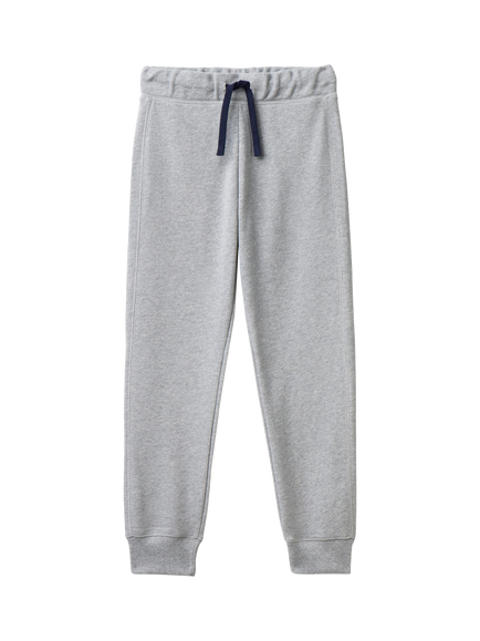 Benetton Kids' Fleece Joggers, Light Grey