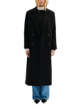 MY ESSENTIAL WARDROBE Frannie Wool Blend Coat, Black