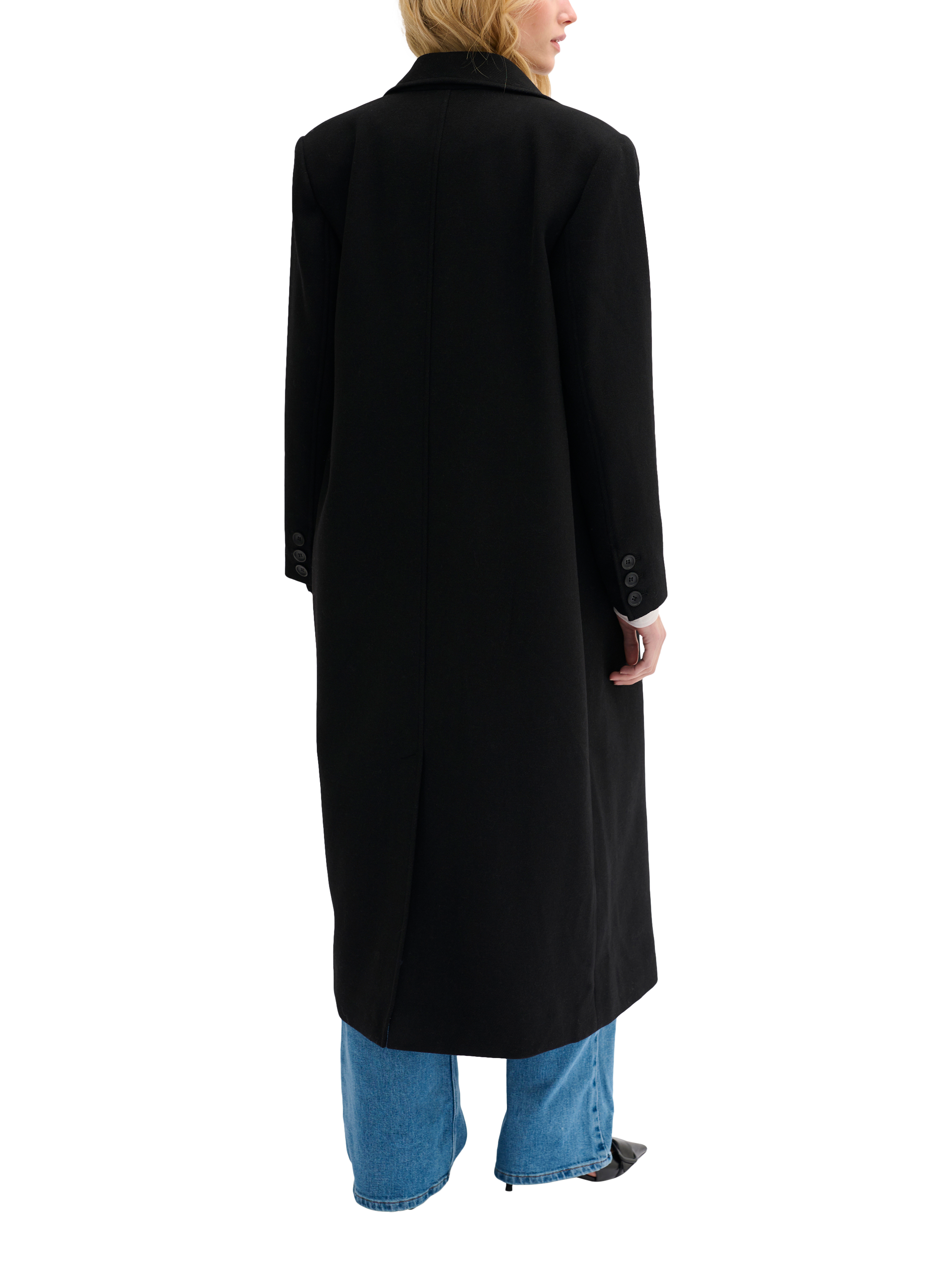 MY ESSENTIAL WARDROBE Frannie Wool Blend Coat Black