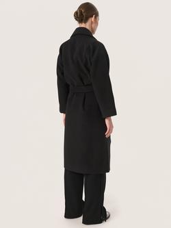 Soaked In Luxury Rubie Belted Coat - view 2, Black