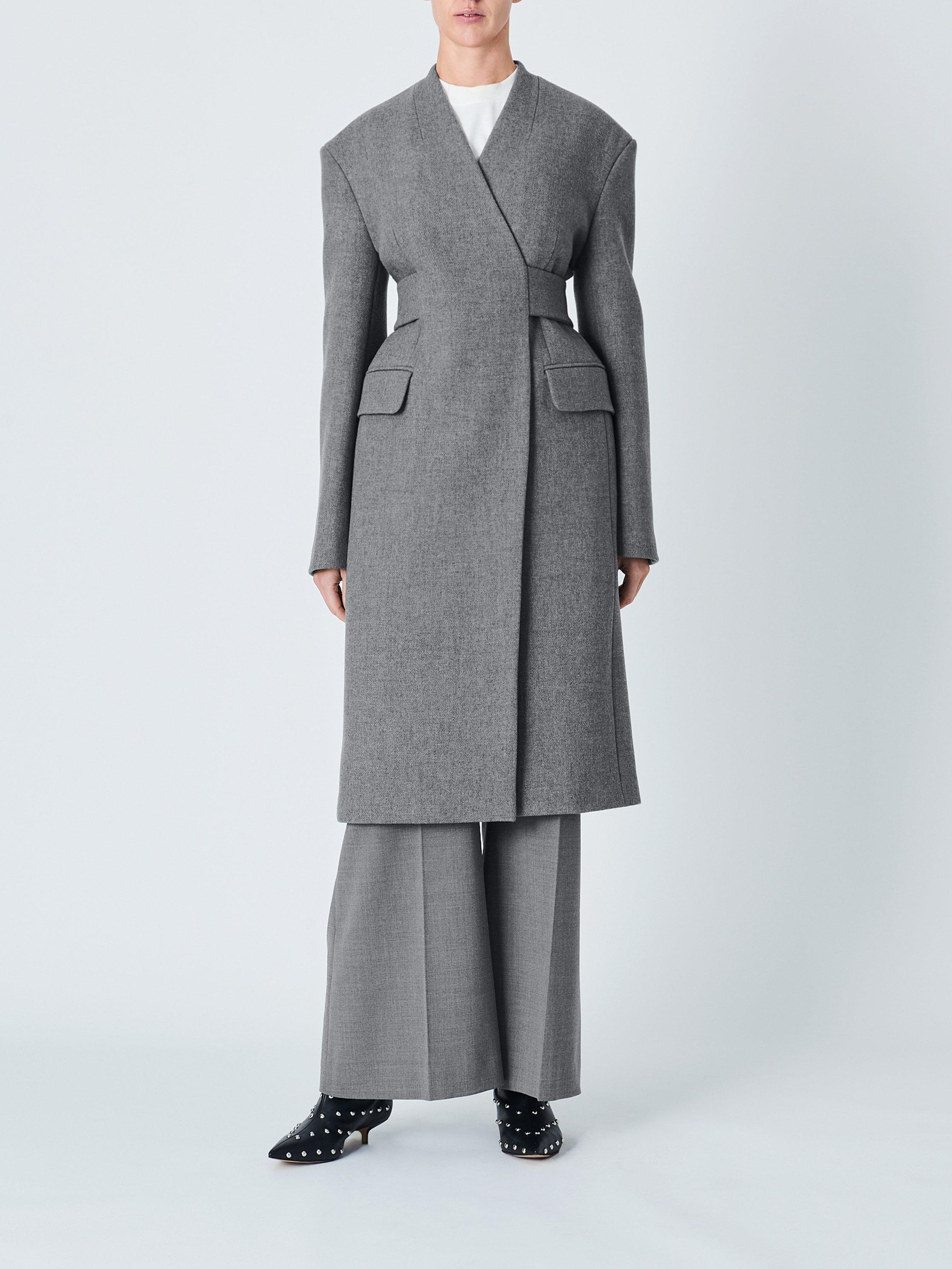 John lewis grey coat best sale