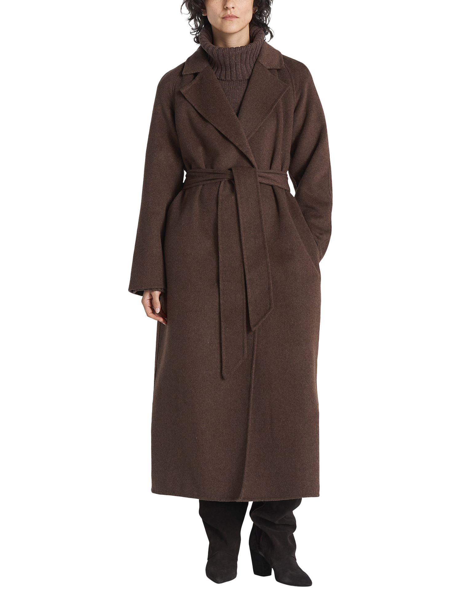 Twist Tango Lorelei Belted Wool Blend Coat Rich Brown