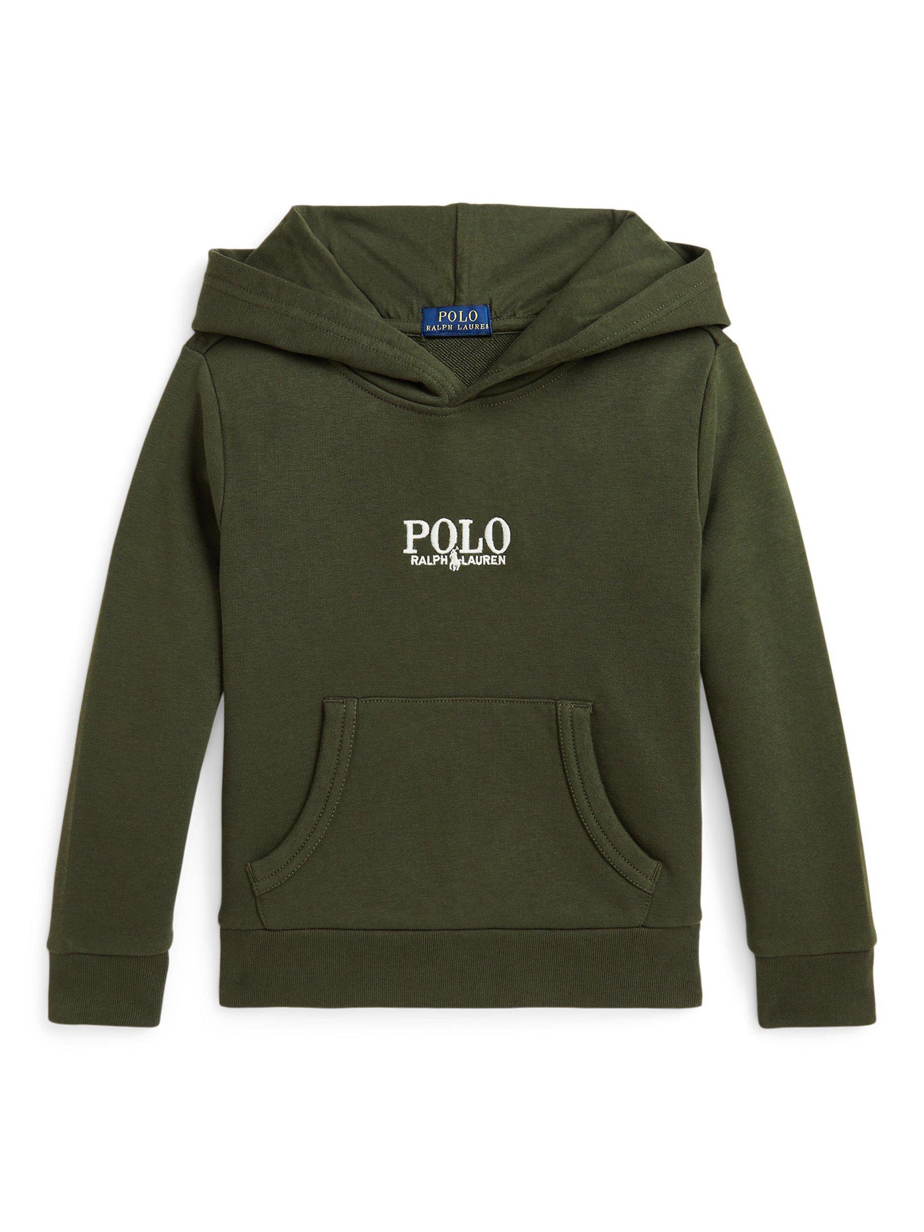 Product image 1 of 2, which shows Polo Ralph Lauren Kids' Logo Hoodie, Armadillo, 2 years