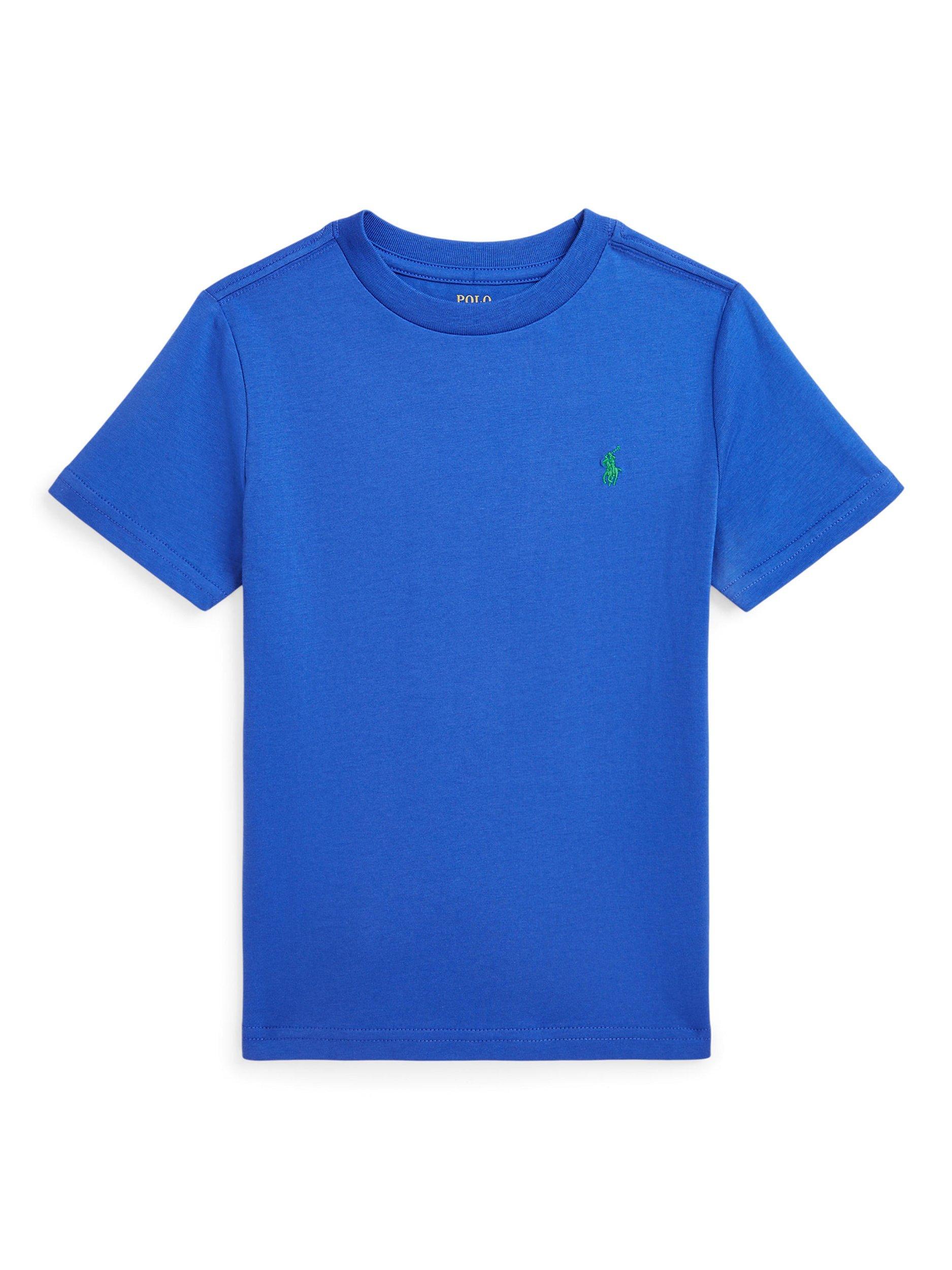 Polo Ralph Lauren Kids' Cotton Short Sleeve T-Shirt, Travel Blue