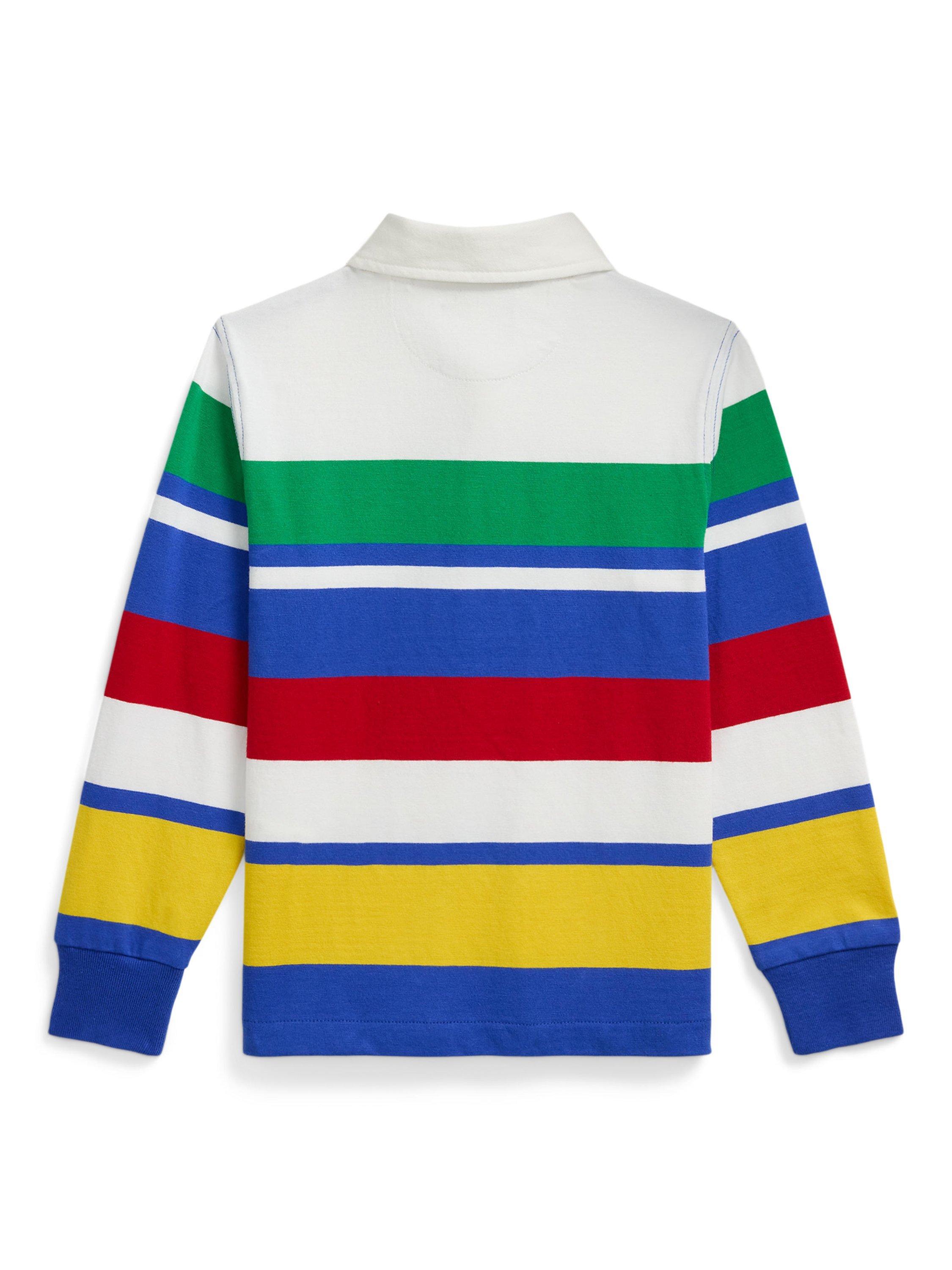 Product image 2 of 2, which shows Ralph Lauren Kids' Rugby Shirt, Paper White, 4 years