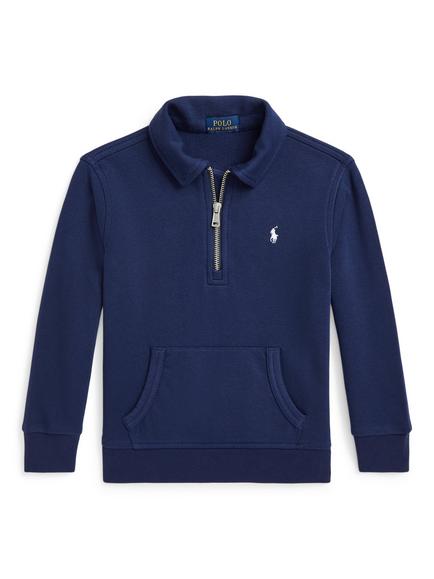 Polo Ralph Lauren Kids' Half Zip Sweatshirt, Newport Navy, Newport Navy