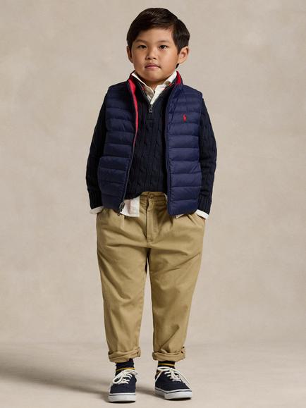 Polo Ralph Lauren Kids' Reversible Gilet, Newport Navy, Newport Navy
