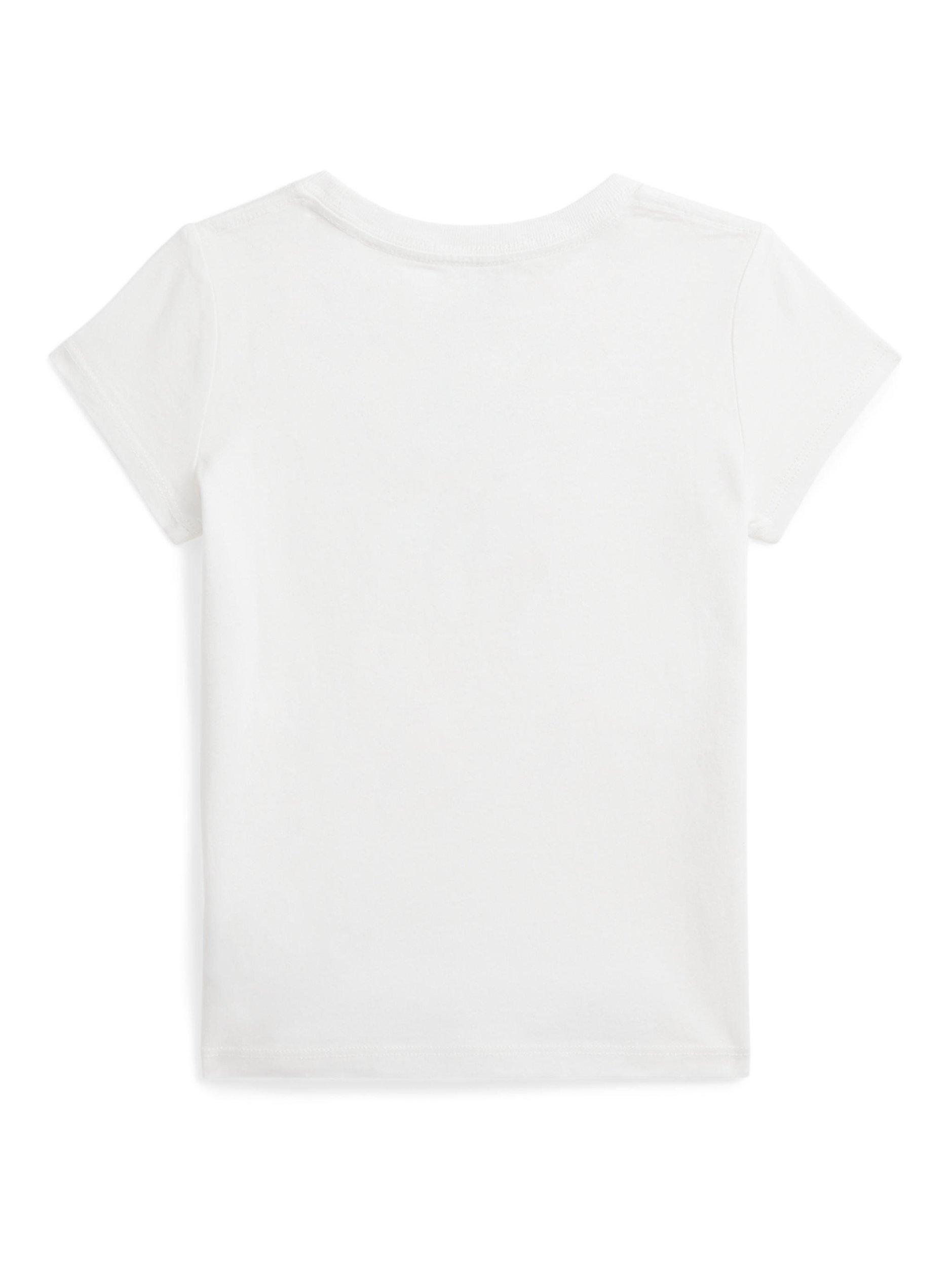 Product image 2 of 2, which shows Polo Ralph Lauren Kids' Bear T-Shirt, Paper White, 2 years