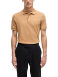 BOSS Organic Cotton Polo Shirt, Medium Beige