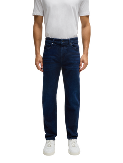 BOSS Straight Leg Jeans, Navy, Navy