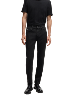 HUGO BOSS BOSS Straight Leg Jeans, Black, Black