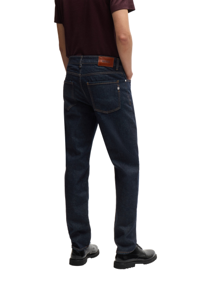 BOSS Straight Leg Jeans, Navy - view 2, Navy