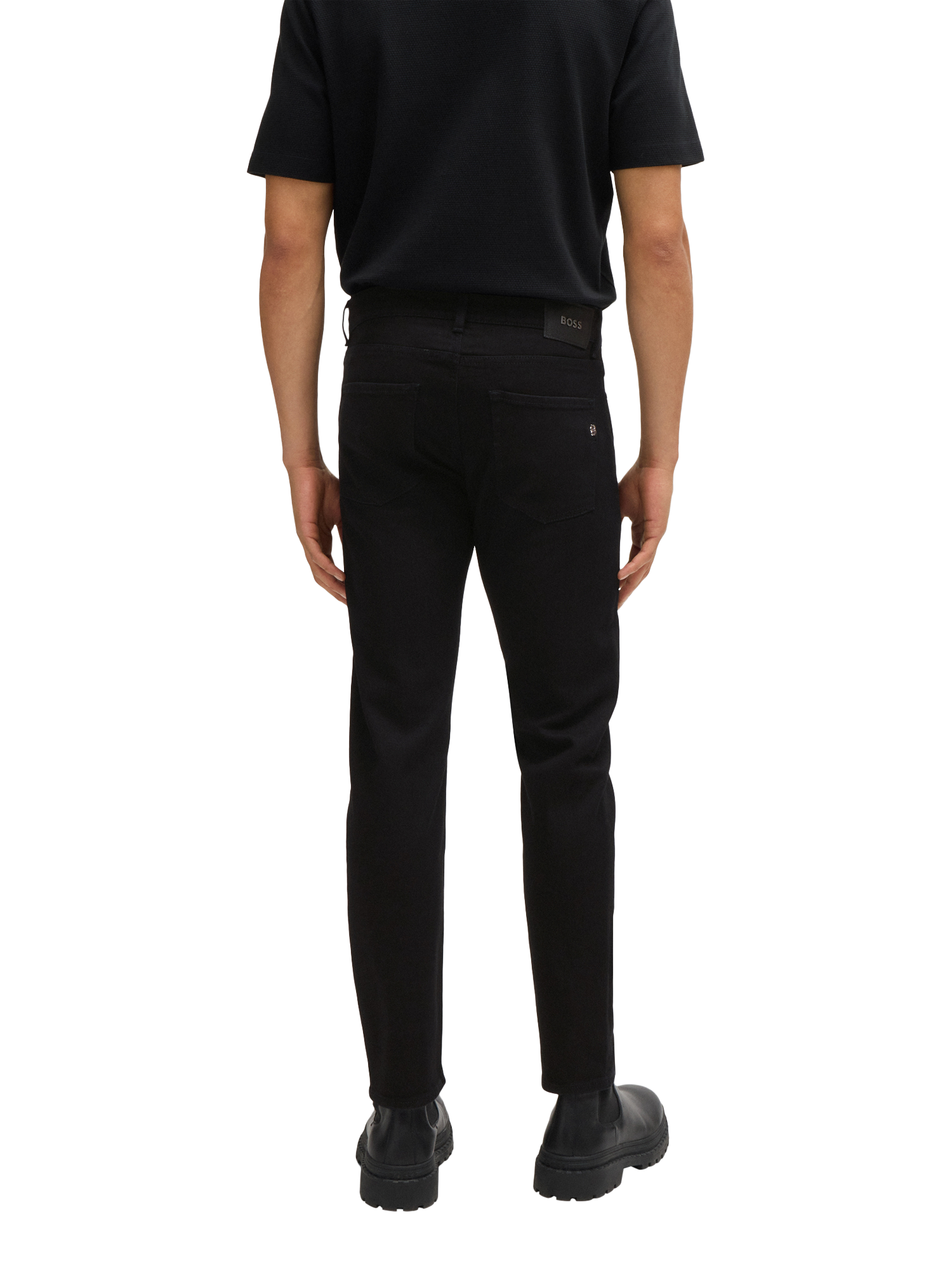 Product image 2 of 6, which shows HUGO BOSS BOSS Delaware Slim Fit Denim Jeans, Black, 33R