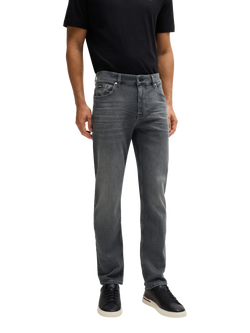 HUGO BOSS Slim Fit Straight Leg Jeans, Grey, Grey