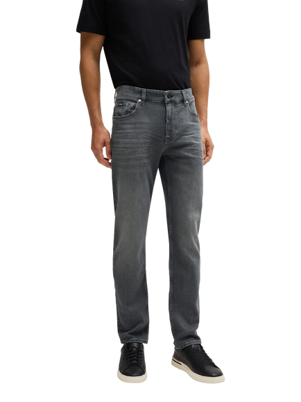HUGO BOSS Slim Fit Straight Leg Jeans, Grey, Grey