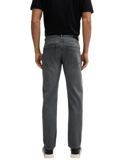 HUGO BOSS Slim Fit Straight Leg Jeans, Grey - view 2, Grey