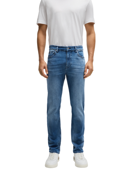 BOSS Slim Fit Jeans, Medium Blue, Medium Blue