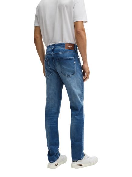 BOSS Slim Fit Jeans, Medium Blue - view 2, Medium Blue