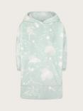 Monsoon Kids' Fleece Fairy Print Blanket Hoodie, Green