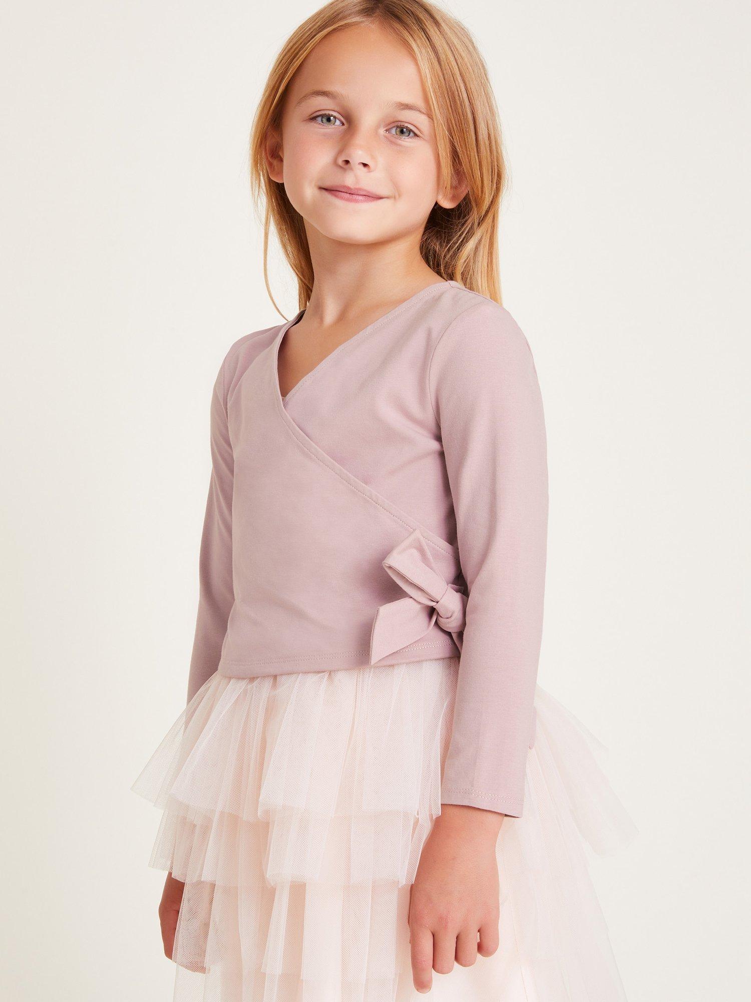 Monsoon Kids' Jersey Dance Ballet Top, Lilac