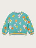 Monsoon Kids' Cotton Mushroom Print Sweatshirt, Turquoise/Multi