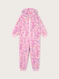 Monsoon Kids' Fairy Print Fleece Onesie, Pink