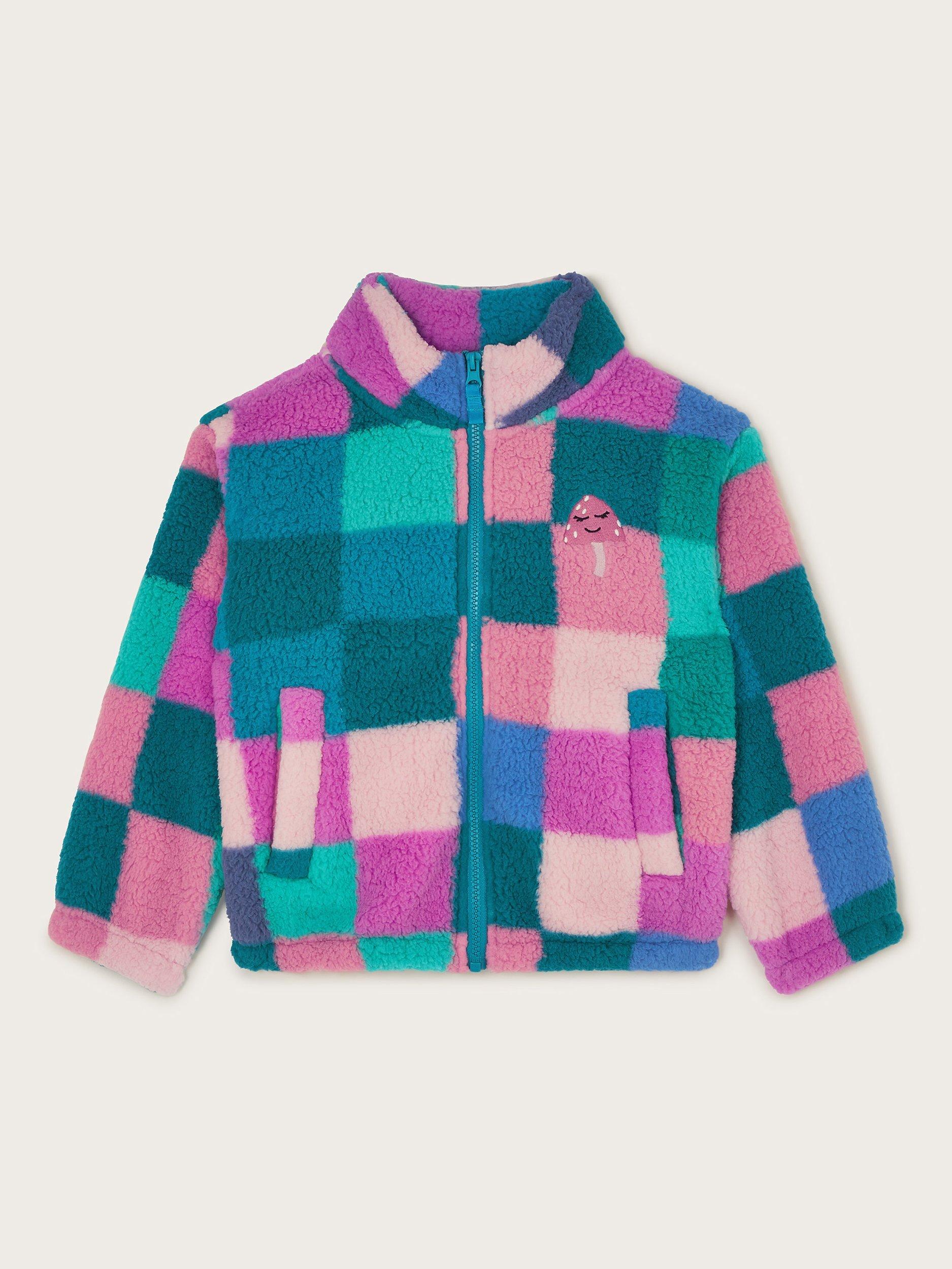 Monsoon Kids' Check Print Shacket, Multi