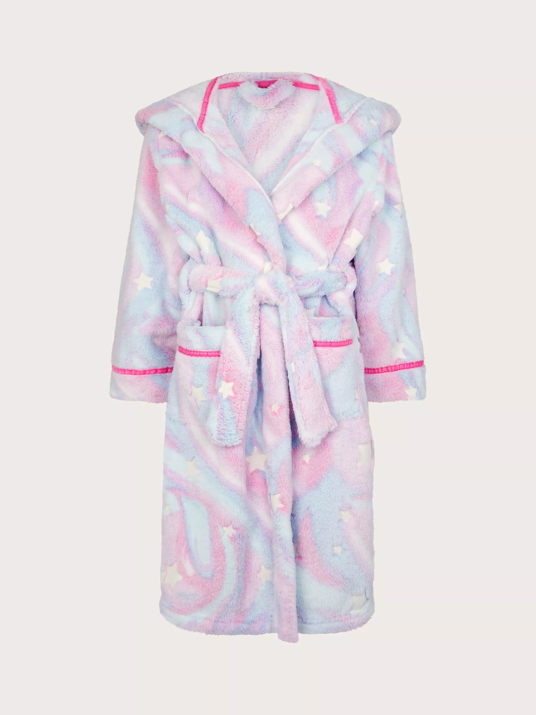 Monsoon Kids Fleece Marble Dressing Gown Multi