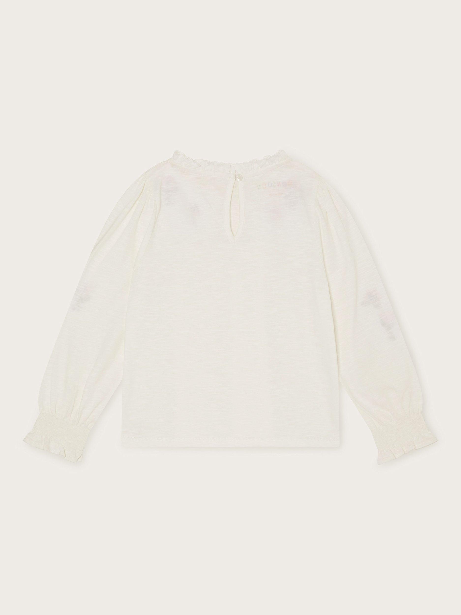 Monsoon Kids' Embroidered Top, Ivory