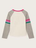 Monsoon Kids' Raglan Sleeve Heart Top, Ivory