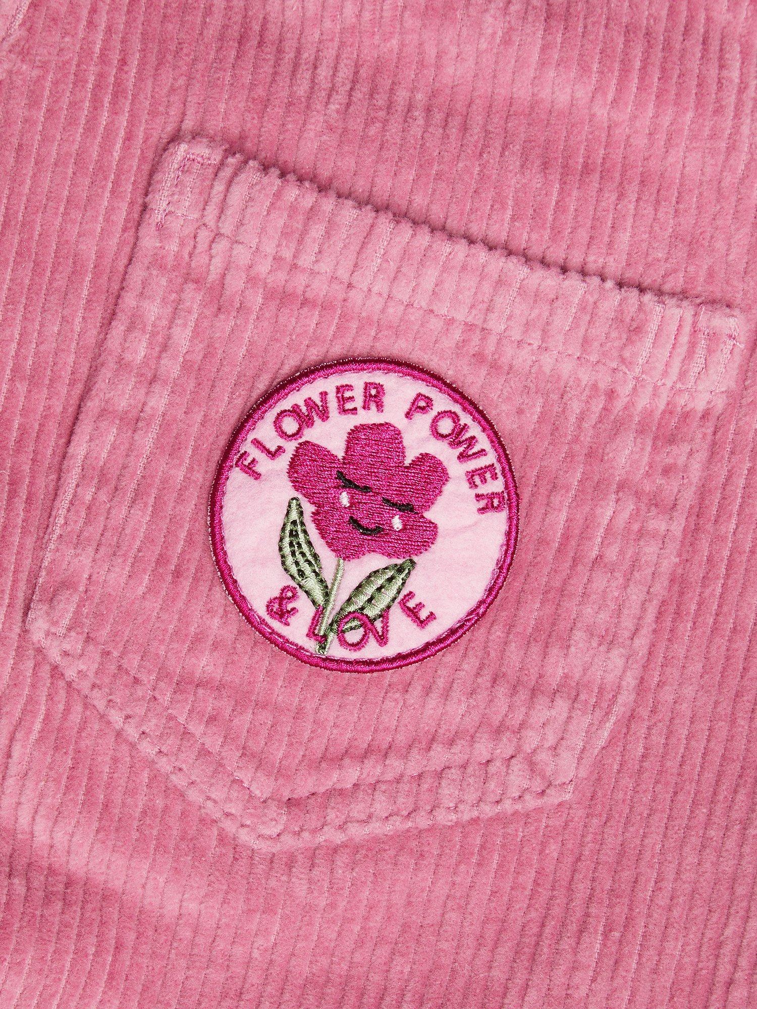 Product image 3 of 3, which shows Monsoon Kids' Corduroy Trousers, Pink, 3 years