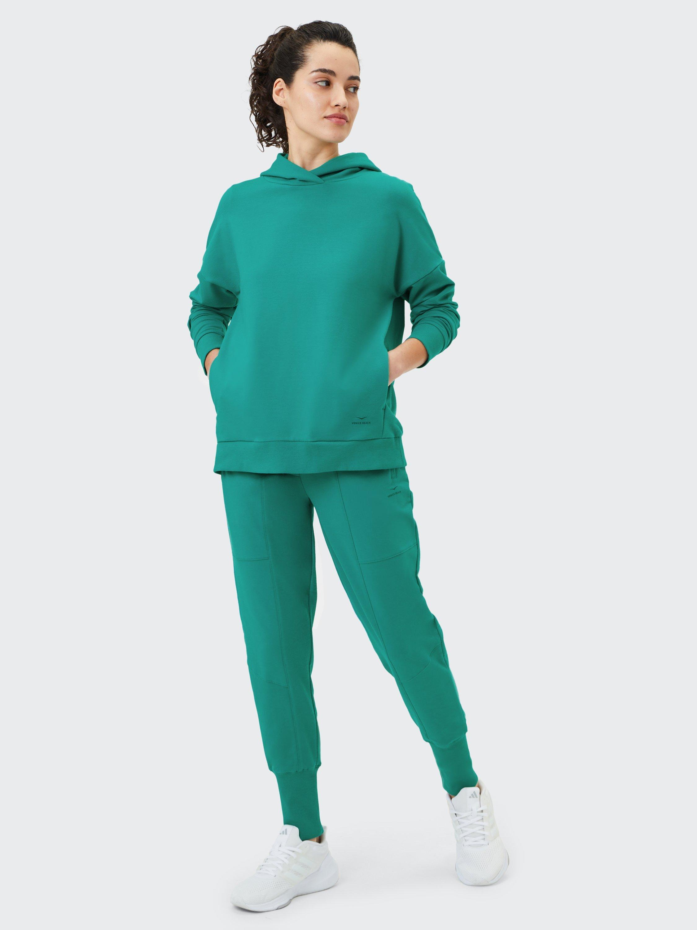 Product image 3 of 7, which shows Venice Beach Ree Women's Sports Hoodie, Emerald , S