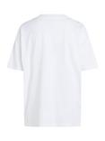 Calvin Klein Jeans Textured Mono Logo Boyfriend T-Shirt, Bright White