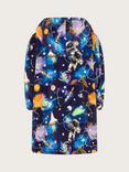 Monsoon Kids' Space Print Blanket Hoodie, Blue