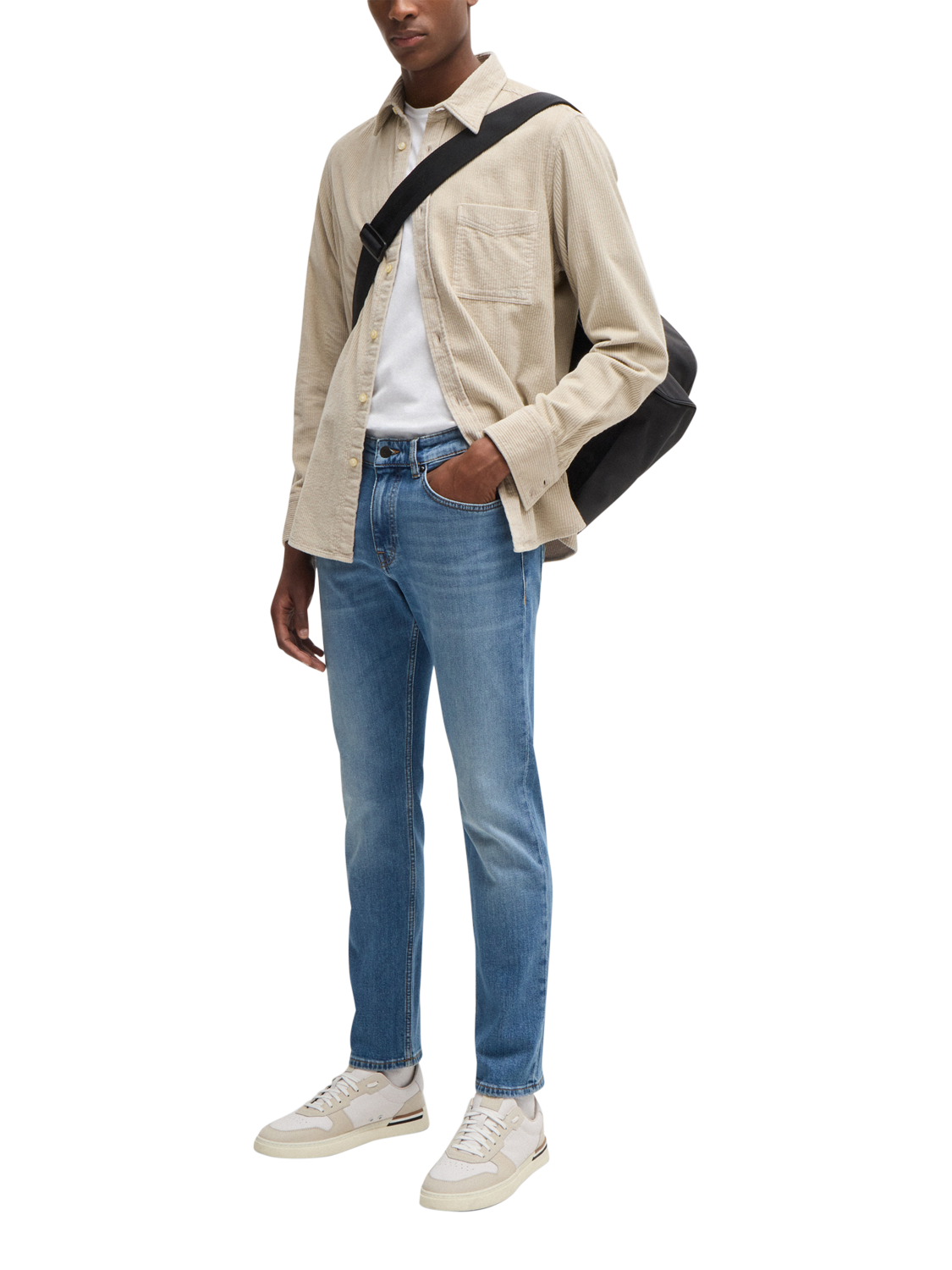 Product image 3 of 6, which shows BOSS Slim-Fit Jeans, Turquoise/Aqua, 30L