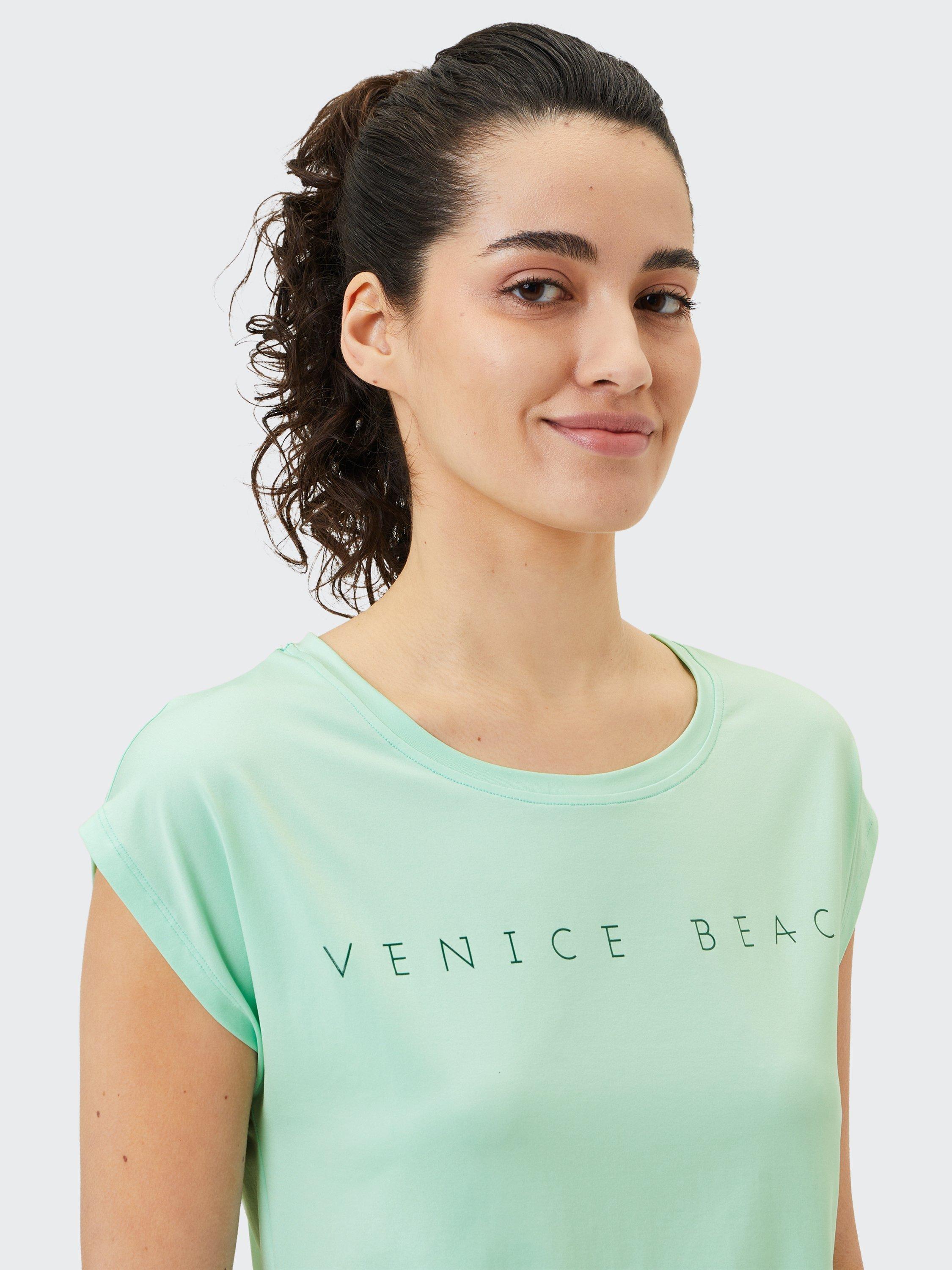 Product image 6 of 7, which shows Venice Beach Wonder Women's T-Shirt, Radiant Mint, S