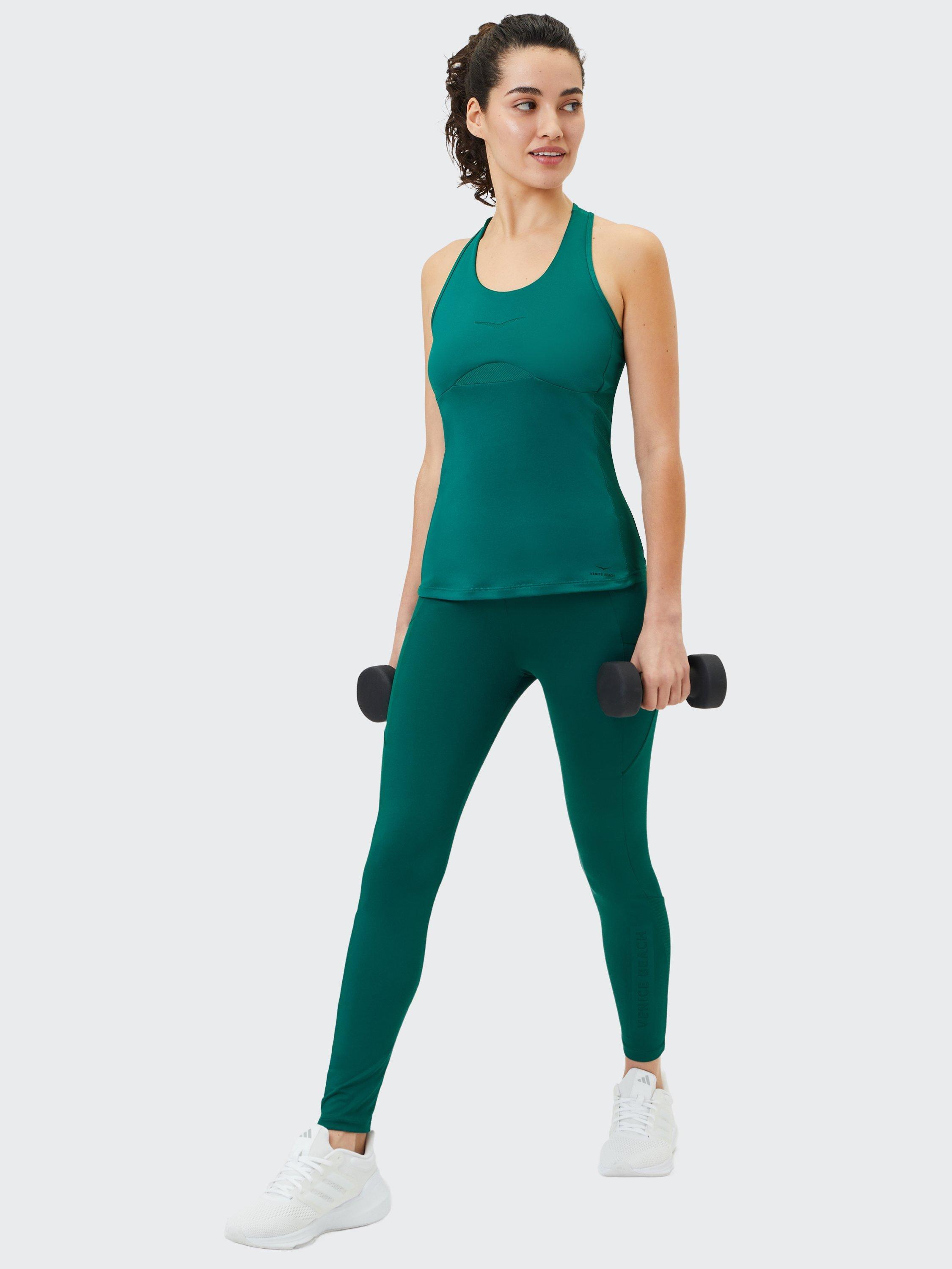 Product image 3 of 7, which shows Venice Beach Jizelle Women's Tank Top, Green Pond, XS