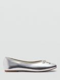 Mango Kids' Gigi Ballerina Shoes, Silver