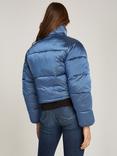 Calvin Klein Jeans Shiny Cropped Puffer Jacket, China Blue